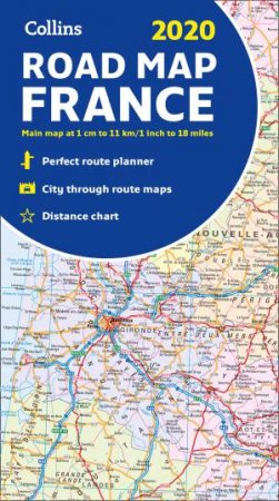 2020 Collins Map of France [New Edition] by Collins Maps