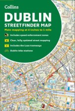 Collins Dublin Streetfinder Colour Map New Edition