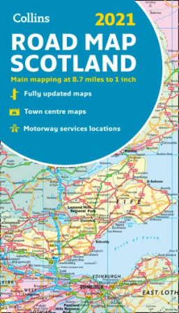 2021 Collins Map Of Scotland (New Edition) by Various