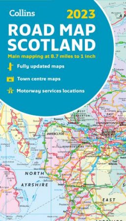 2022 Collins Map Of Scotland (New Edition) by Various