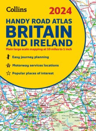 2024 Collins Handy Road Atlas Britain and Ireland: A5 Spiral [New Edition] by Collins Maps