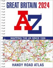 Great Britain AZ Handy Road Atlas 2024 A5 Spiral