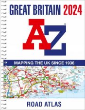 Great Britain AZ Road Atlas 2024 A4 Spiral