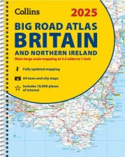 Collins Road Atlas  2025 Collins Big Road Atlas Britain And Northern Ireland A3 Spiral