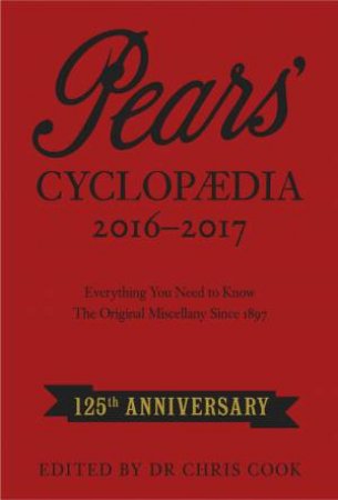 Pears' Cyclopaedia 2016-2017 by Chris Cook