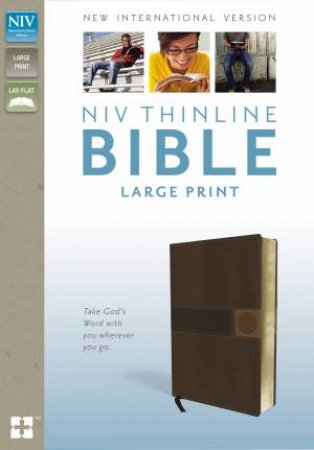 NIV, Thinline Bible, Large Print [Italian Duo-Tone Brown] by Various