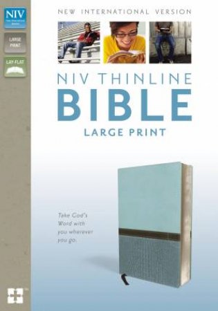 NIV, Thinline Bible, Large Print [Italian Duo-Tone Turquoise] by Various