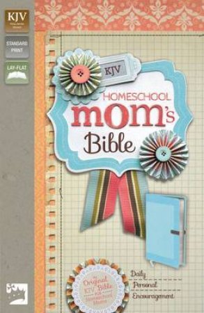 KJV Homeschool Mom's Bible - Italian Duotone - Cornflower Blue by Various