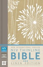 NIV Thinline Bible Linen Edition Abstract Floral