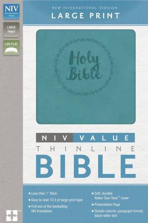 NIV, Value Thinline Bible, Large Print [Turquoise] by Various