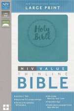 NIV Value Thinline Bible Large Print Turquoise