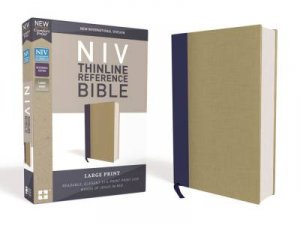 NIV Thinline Reference Bible Red Letter Edition [Large Print, Black] by Zondervan