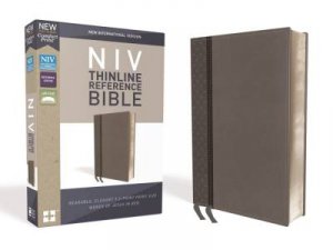 NIV Thinline Reference Bible Red Letter Edition [Grey] by Zondervan