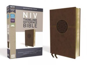 NIV Thinline Reference Bible Red Letter Edition [Brown] by Zondervan