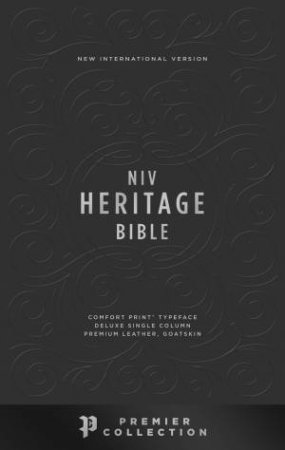 NIV Heritage Bible Deluxe Single Column Premier Collection [Black] by Zondervan