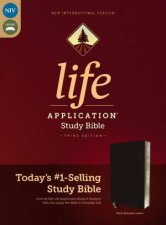 NIV Life Application Study Bible Red Letter Edition Black