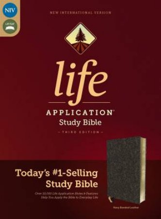 NIV Life Application Study Bible Red Letter Edition (Navy) by Various