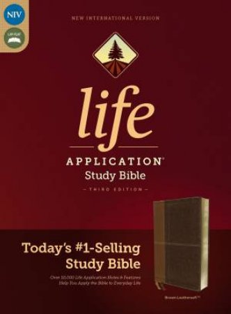 NIV Life Application Study Bible Red Letter Edition (Brown) by Various