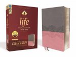 NIV Life Application Study Bible Red Letter Edition Third Edition Large Print GreyPink