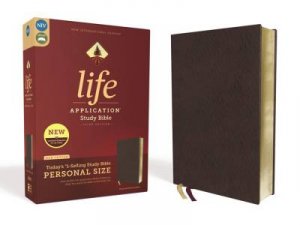 NIV Life Application Study Bible Personal Size Red Letter Edition (Third Edition, Burgundy) by Various