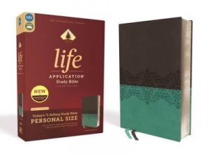 NIV Life Application Study Bible Personal Size Red Letter Edition (Third Edition, Grey/Teal) by Various