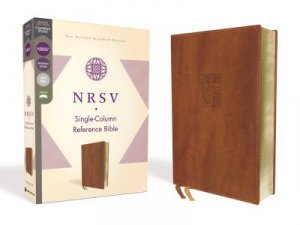 NRSV Single-Column Reference Bible, Comfort Print (Brown) by Various