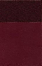 NASB Thinline Bible Large Print Red Letter 2020 Text Comfort Print Burgundy