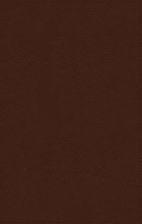 NIV Thinline Bible, Giant Print, Genuine Leather, Buffalo, Red Letter Edition, Comfort Print (Brown) by Various