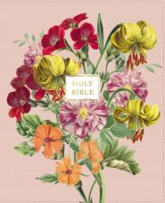 NIV Artisan Collection Bible Red Letter Edition Comfort Print Blush Floral