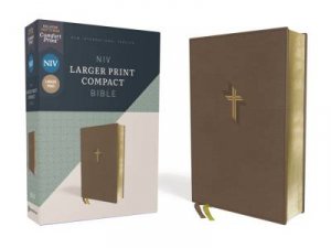 NIV Larger Print Compact Bible, Red Letter, Comfort Print (Brown) by Various