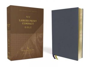 NIV Larger Print Compact Bible, Red Letter, Comfort Print [Blue] by Zondervan