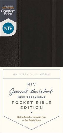 NIV Journal The Word New Testament, Pocket Bible Edition, Red Letter, Comfort Print (Black) by Various