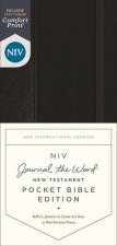 NIV Journal The Word New Testament Pocket Bible Edition Red Letter Comfort Print Black