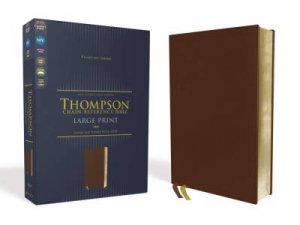 NIV Thompson Chain-Reference Bible, Large Print, Red Letter, Art Gilded Edges, Comfort Print Brown by Frank Charles Thompson