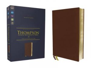 NIV Thompson Chain-Reference Bible, Red Letter, Art Gilded Edges, Comfort Print Brown by Frank Charles Thompson