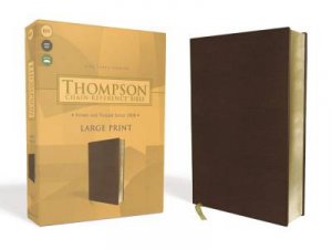 KJV Thompson Chain-Reference Bible Red Letter Edition (Large Print, Brown) by Frank Charles Thompson