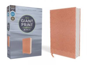 NIrV Giant Print Compact Bible Comfort Print (Peach) by Various