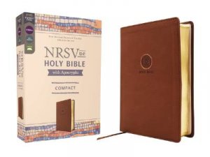 NRSVue, Holy Bible with Apocrypha, Compact, Brown, Comfort Print by Zondervan