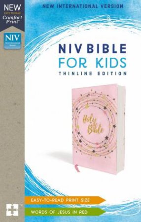 NIV Bible For Kids Thinline Red Letter Edition [Pink/Gold] by Zonderkidz