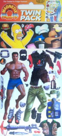 Magnetix Fridge Magnets: Action Man & Homer Simpson Dress-Up Twin Pack by Various