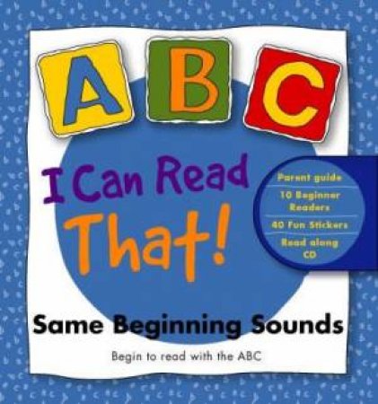 I Can Read That! Same Beginning Sounds - Book & Cd by Macmillan ABC