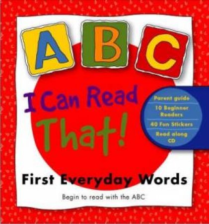 I Can Read That! First Everyday Words - Book & CD by Macmillan ABC