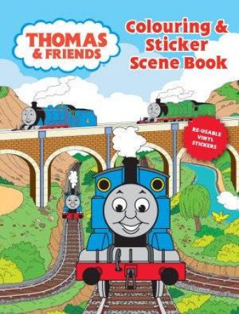 Thomas Colouring & Sticker Scene Book by None