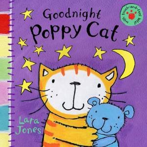 Goodnight, Poppy Cat Touch-And-Feel Board Book by Lara Jones