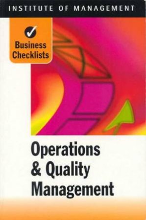 Business Checklist: Operations & Quality Management by Various