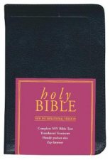 NIV Pocket Bible  Black Leather With Zip