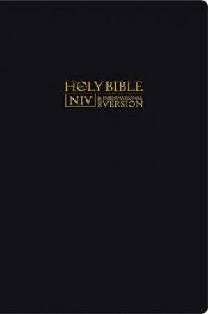 NIV Large Print Bible - Black Bonded Leather by Various