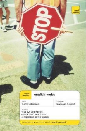 Teach Yourself English Verbs - Book & CD by Sandra Stephens