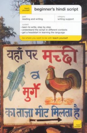 Teach Yourself Beginner's Hindi Script by Rupert Snell