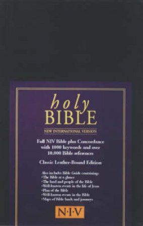 NIV Popular Bible With Concordance - Leather Bound by Various